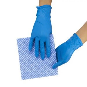 Одноразові нітрилові інспекційні рукавички, блакитні без пудри, для прибирання медичних оглядів, хімічна промисловість, приготування їжі, нестерильні