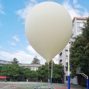 Pallone meteorologicu, palloncino meteorologicu per u sonu di u clima, rilevazione di ventu / nuvola, ricerche in u spaziu vicinu