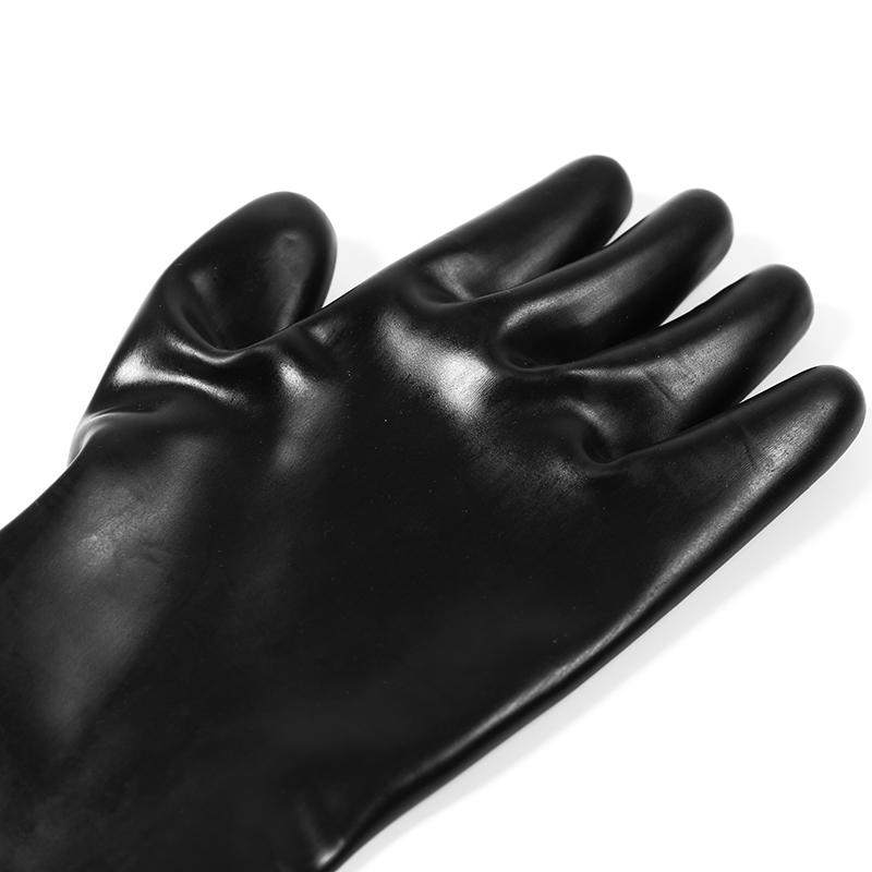 Бутилови ръкавици, маслена и киселинна алкална химическа устойчивост, промишлени латексови ръкавици