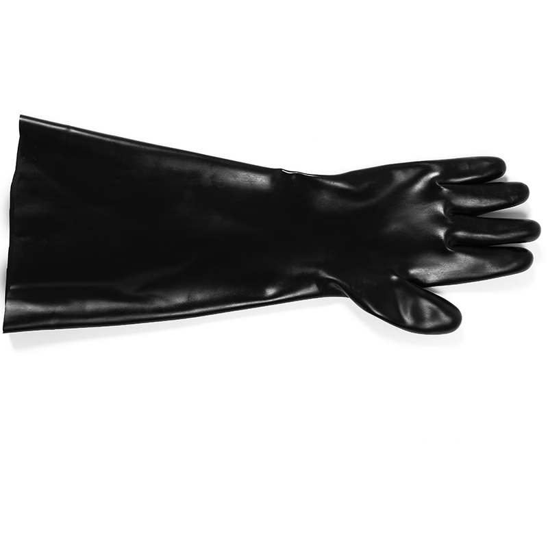 Бутилови ръкавици, маслена и киселинна алкална химическа устойчивост, промишлени латексови ръкавици