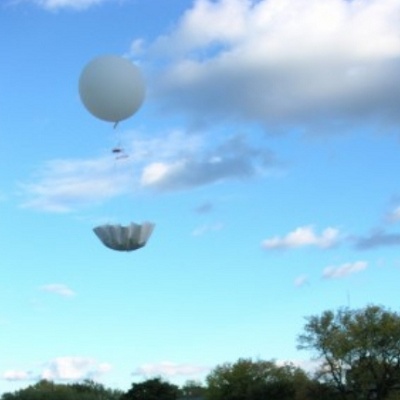 Метеорологічний парашут, для виявлення погоди, зондування погоди, дослідження на великій висоті, переробка важкого корисного вантажу, радіозондовий парашут